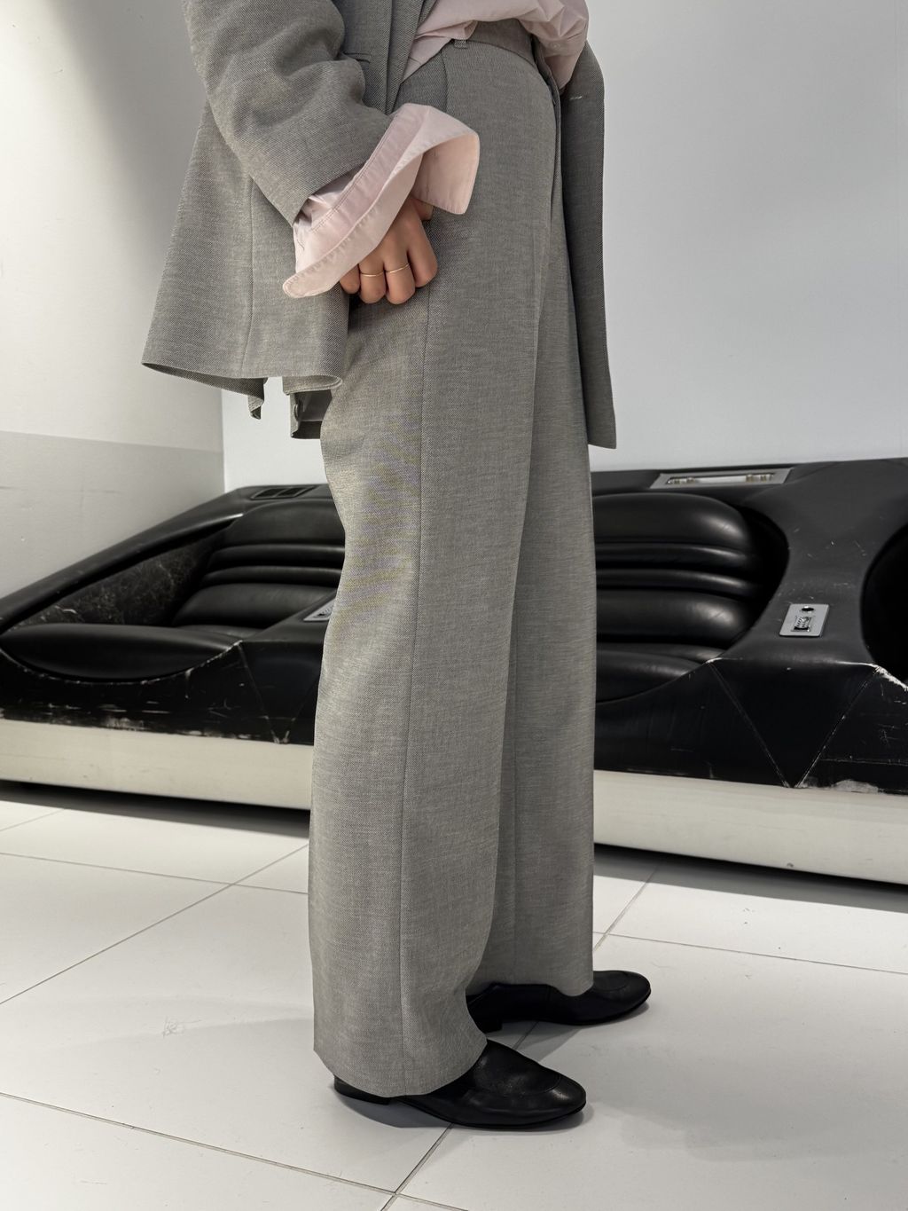 【美品】SLOBE IENA ウォッシャブルツイルダブルジャケット　38 セットアップ対応可/追加2予約》ウォッシャブルツイルダブルジャケット