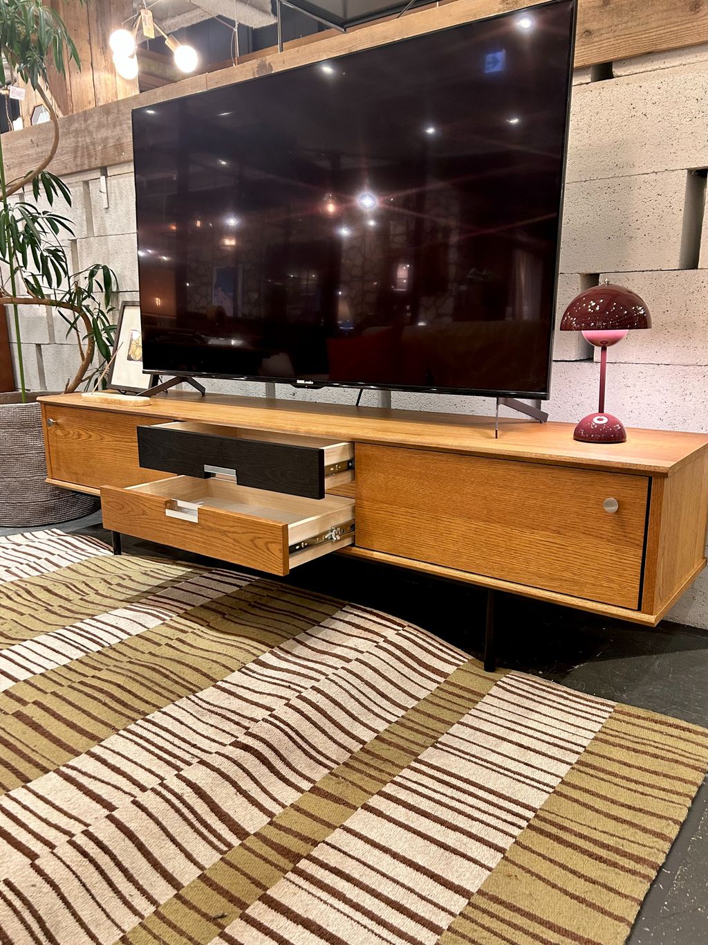 大型商品》HABITAT TV BOARD 180cm ハビタ テレビボード の