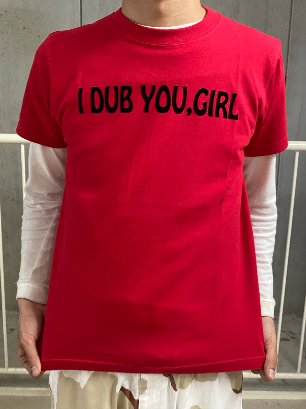 KOWGA / コウガ 別注 I DUB YOU GIRL TEEのコーディネートスナップ（加