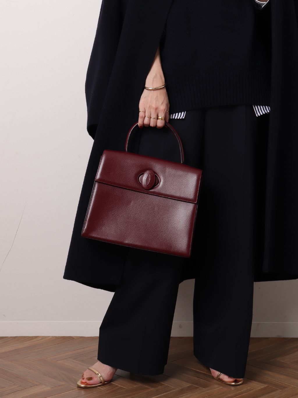VINTAGE CARTIER/カルティエ】Must de cartier ハンドバッグの