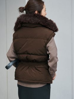 YVES SALOMON イヴ サロモン ダウンベスト 25WAG00565DOTM/VESTの