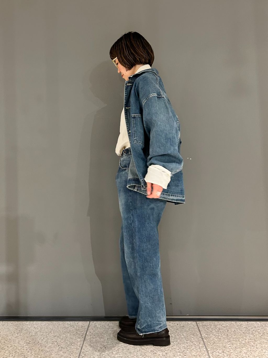 予約》【chimala】for luxe DENIM SHIRT JACKET（045）の