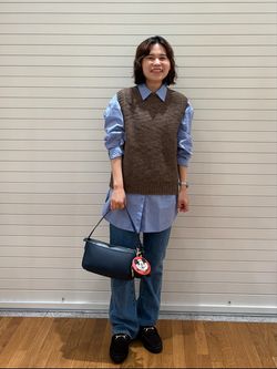 Spick&Span K.Ayami*Sヴィンテージライクニットベスト K.Ayami*Sヴィンテージライクニットベストのコーディネートスナップ