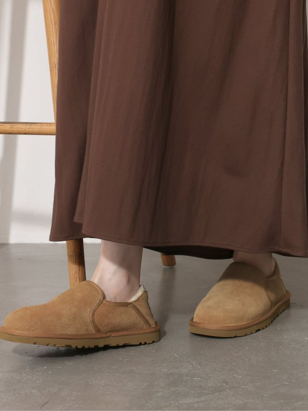 追加予約》【UGG/アグ】M KENTON：ボアシューズ 3010 BLACK/CHESTNUTの