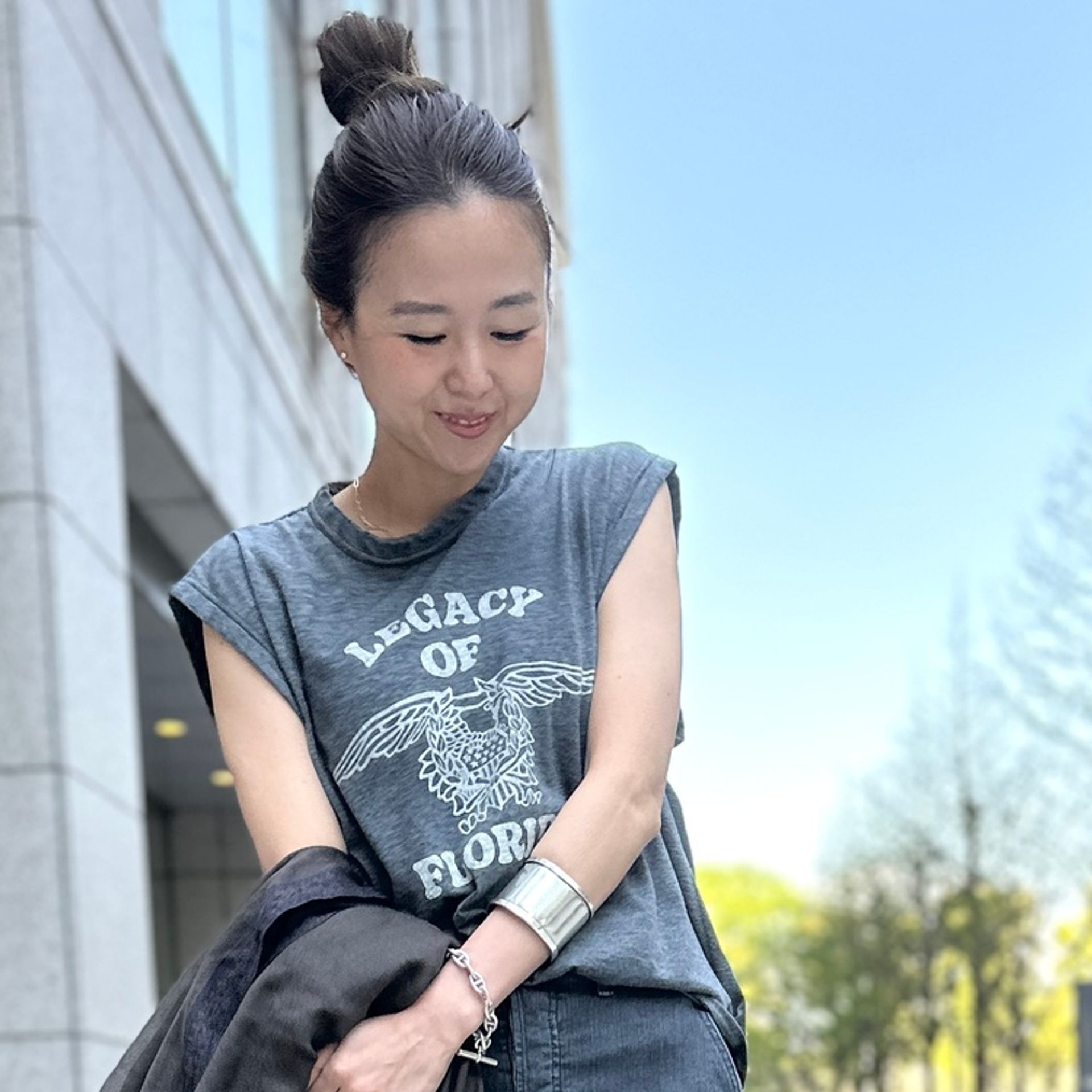 LOU ANDREA/ルー アンドレア】 FAKE MINK VESTのコーディネート