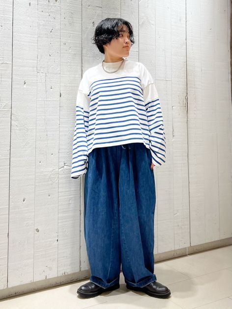 10OZデニム シフトパンツのコーディネートスナップ（MM）｜journal