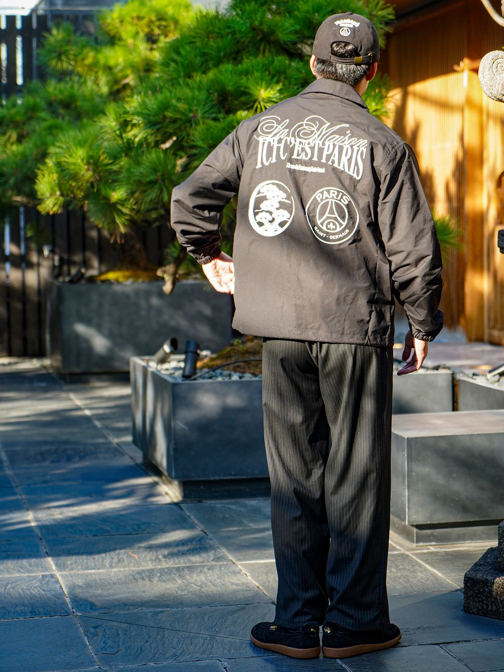 TRADMAN'S BONSAI x PSG COACH JACKETのコーディネートスナップ（YUKI