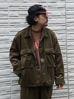 トリコット ベロア フェード BDU シャツジャケットのコーディネート