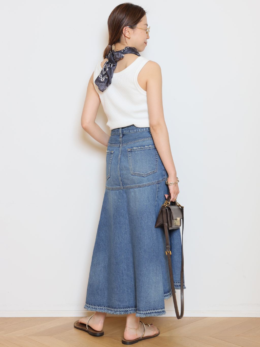 JOHNBULL/ジョンブル】DENIM スカートのコーディネートスナップ（HASE