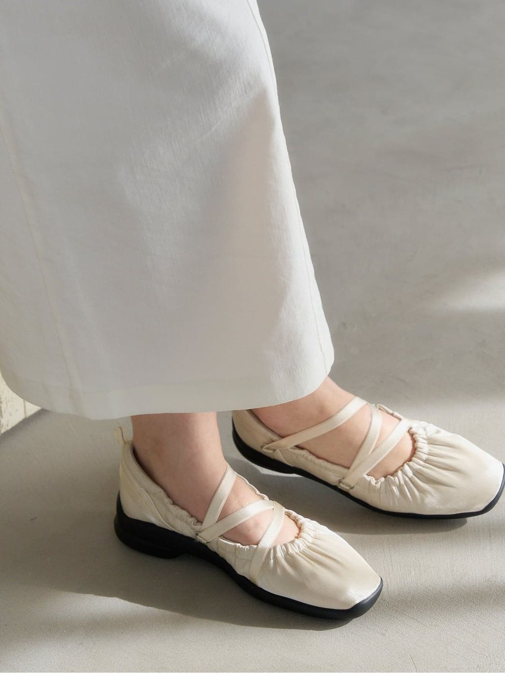 2025 ルタロン　L エラスティックスニーカー　25㎝　ホワイト 追加》Lエラスティックスニーカーのコーディネートスナップ（honoka