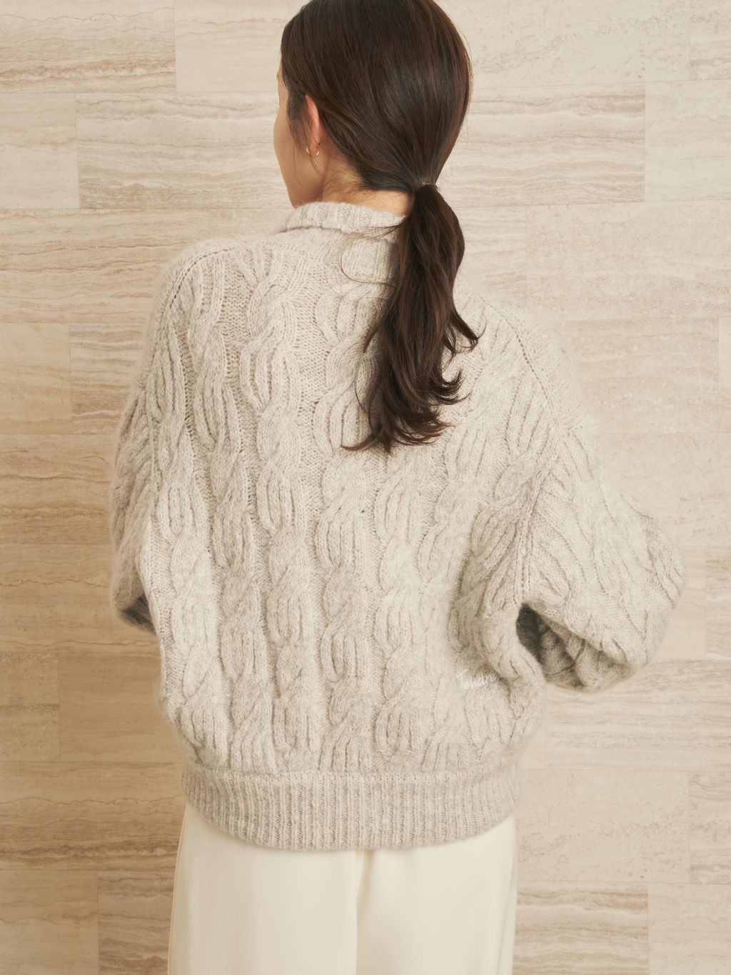 les Tendre alan zip UP ニット タグ付き