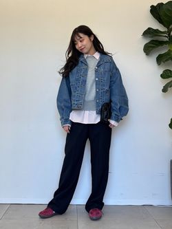 追加》Levi's/リーバイス SLOBE別注 BALLOON SLEEVE TRACKER デニム
