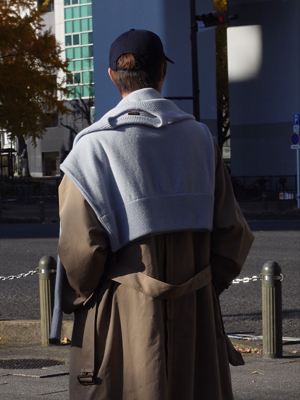 L`etiquette × EDIFICE】ライダーコートのコーディネートスナップ