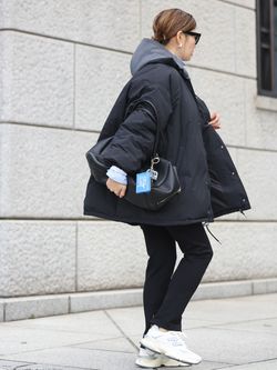 CALUX/キャラクス】 PUFFER COACH JACKETのコーディネートスナップ