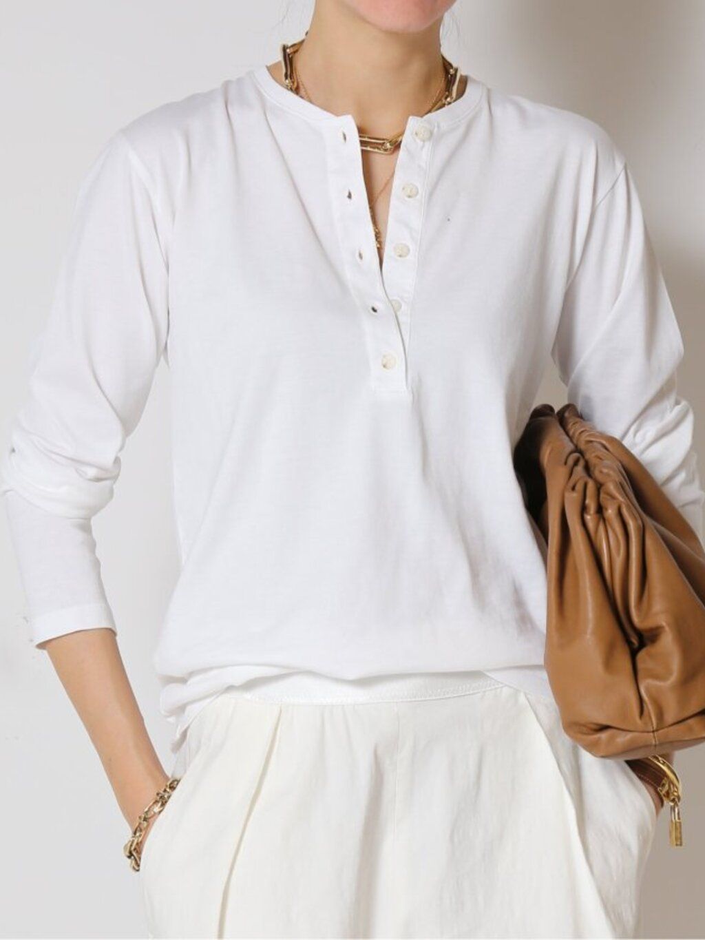 追加 Stretch twill タックパンツのコーディネートスナップ（MUSE