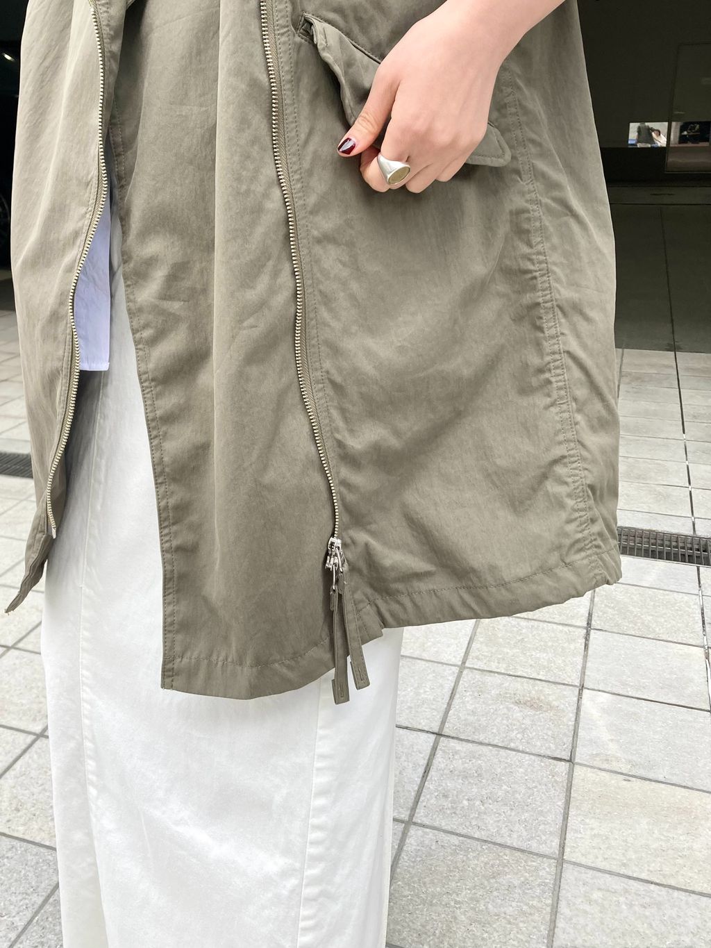 LISIERE MILITARY COATのコーディネートスナップ（STAFF K）｜L