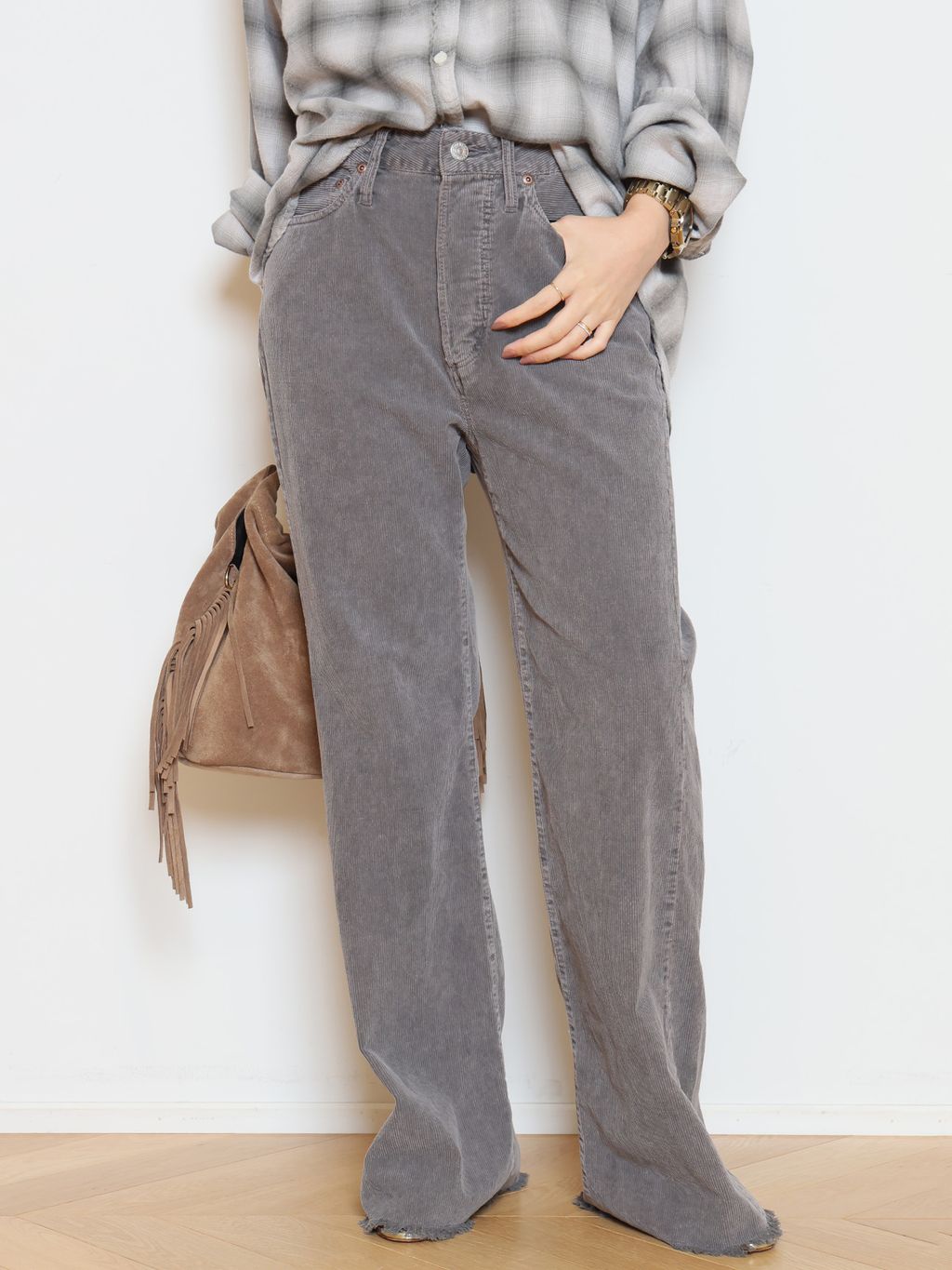 REMI RELIEF/レミレリーフ】 C/W OMBRE CHECK シャツのコーディネート