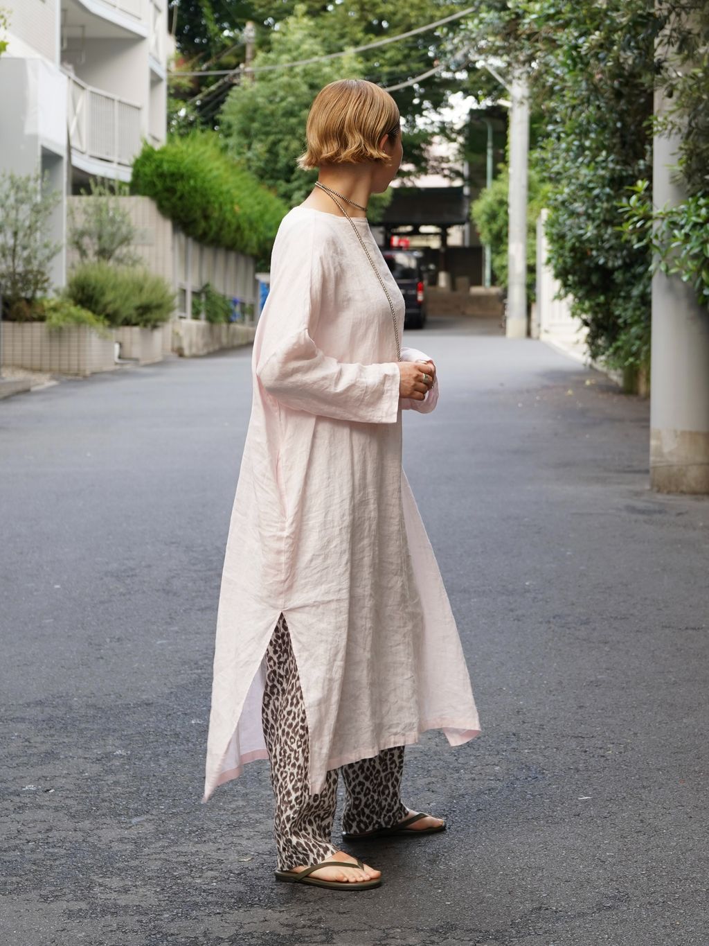 追加予約》エアリネン Plain-DRESSのコーディネートスナップ（Y.S