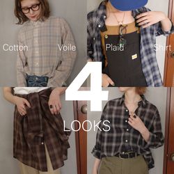 リール連動】Spickの夏の定番チェックシャツの着こなし、4LOOKS