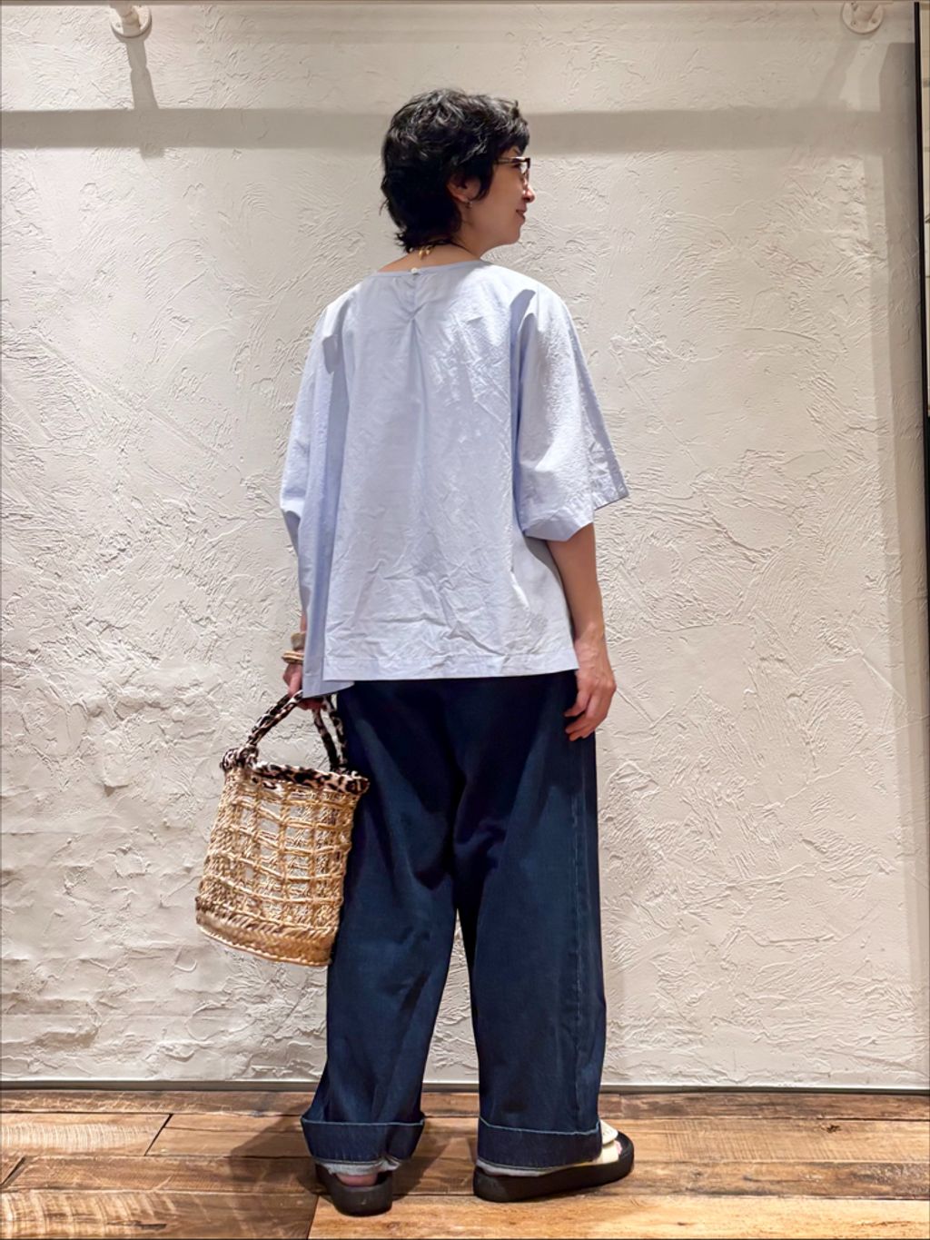 タイプライター ドルマンシャツのコーディネートスナップ（M.S