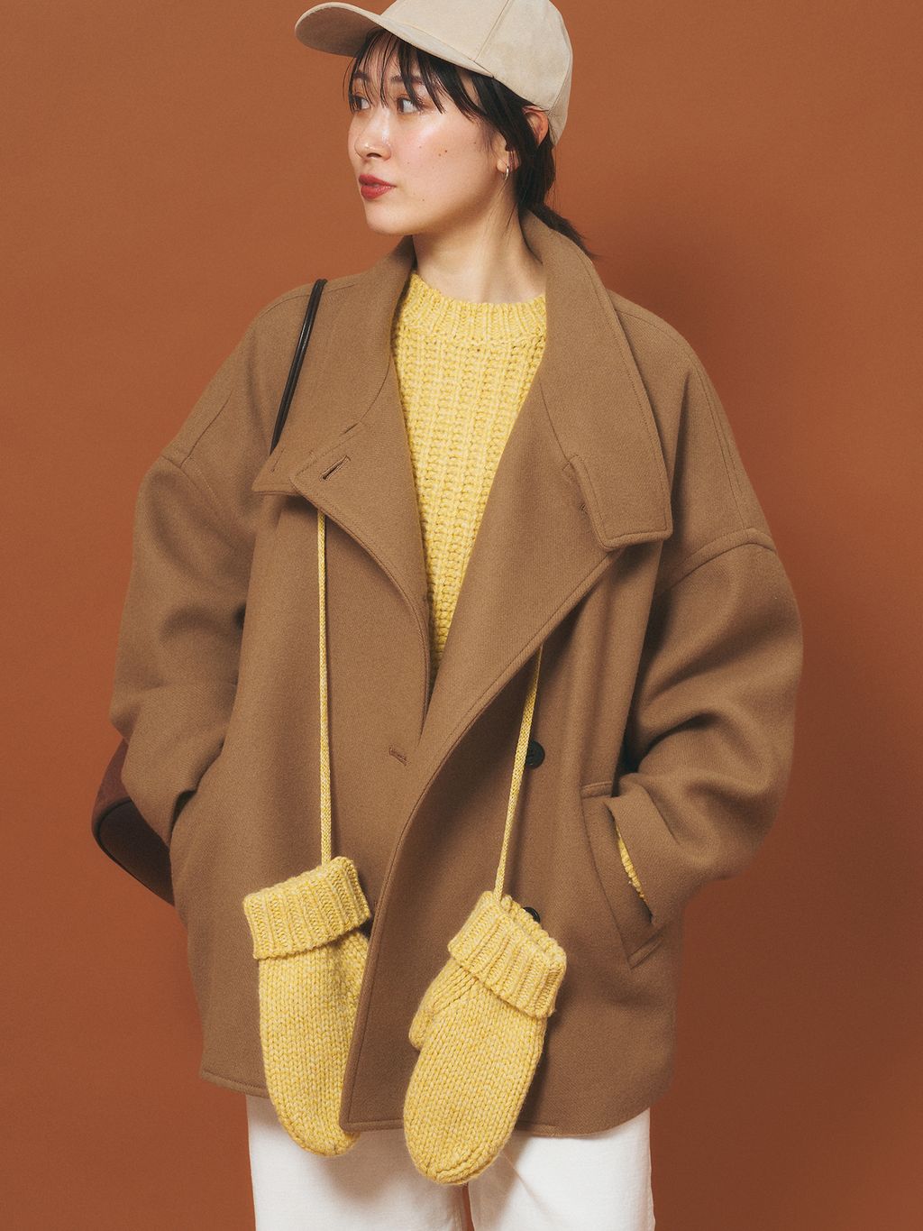 ≪追加≫メルトンコクーンコート2のコーディネートスナップ（maho