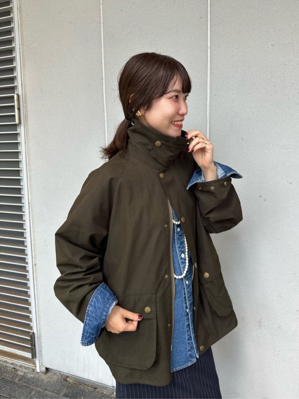 Barbour/バブアー SLOBE別注 Short BEDALEのコーディネートスナップ