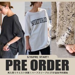 PREORDER】再入荷リクエスト多数！ハーフスリーブロゴTが追加予約開始