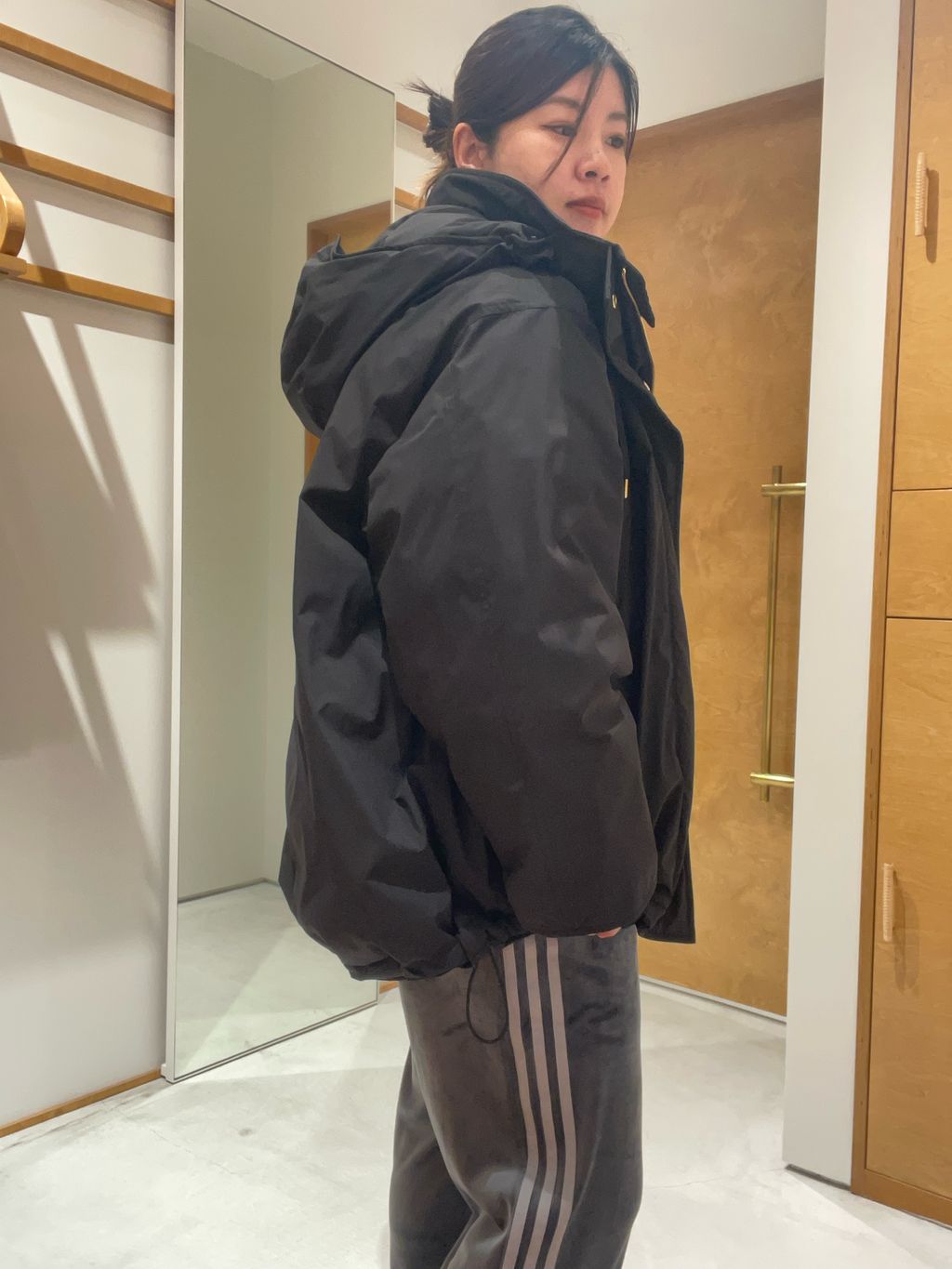 2WAY撥水ダウンハーフコートのコーディネートスナップ（Mase）｜Spick