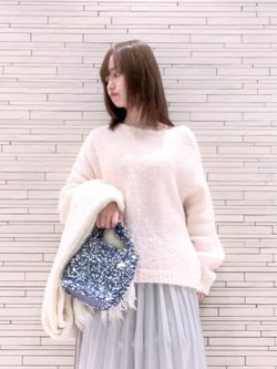 洗える】ダブルアコーディオンプリーツスカートのコーディネート