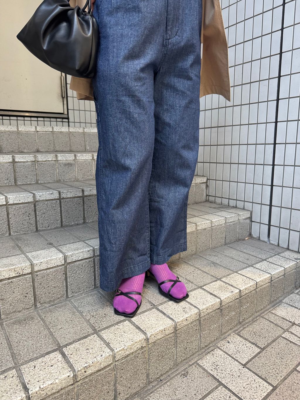 追加》コットンニュアンストレンチコートのコーディネートスナップ