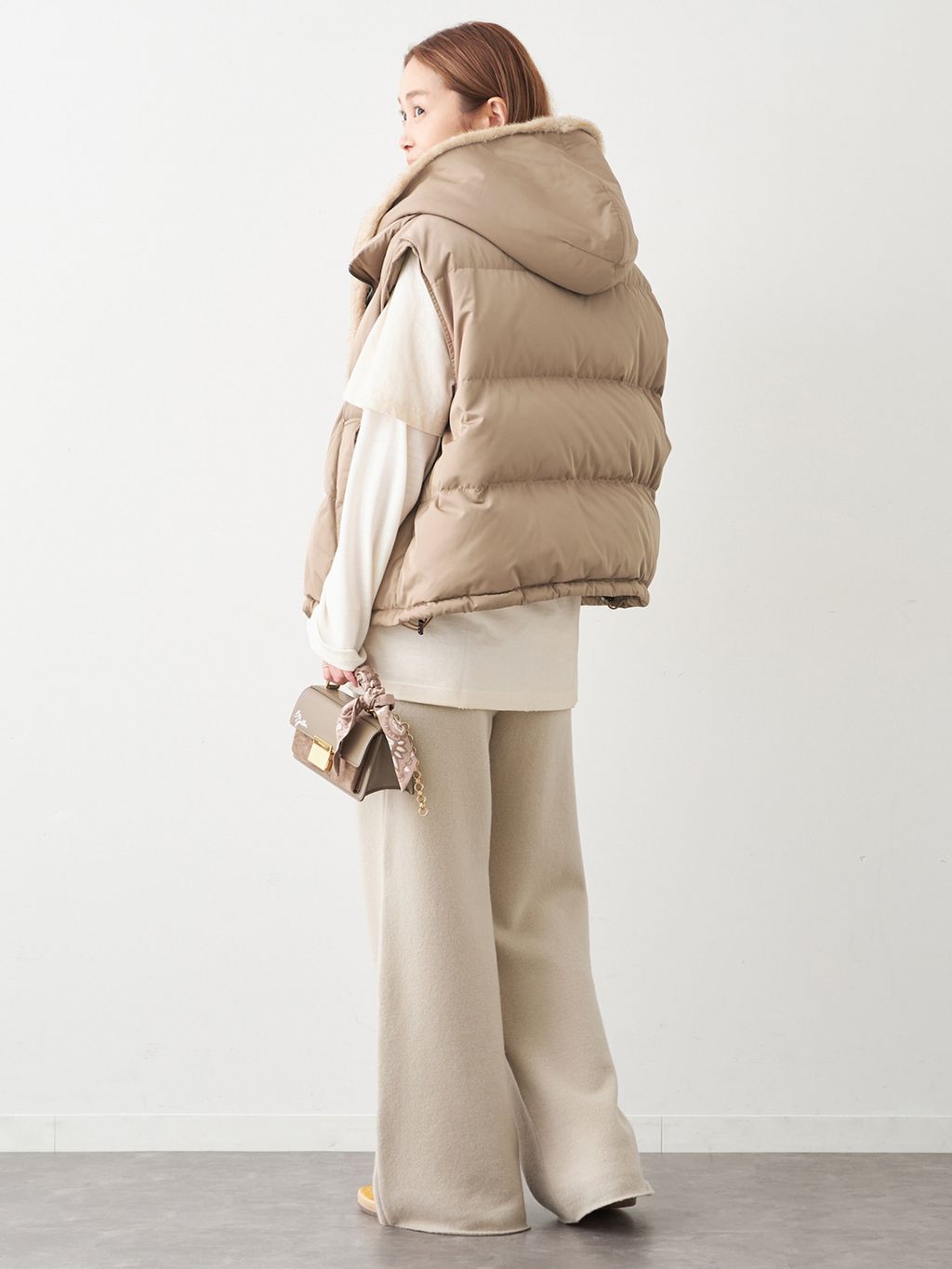 MY WHITE/マイホワイト】VESTのコーディネートスナップ（MIZU