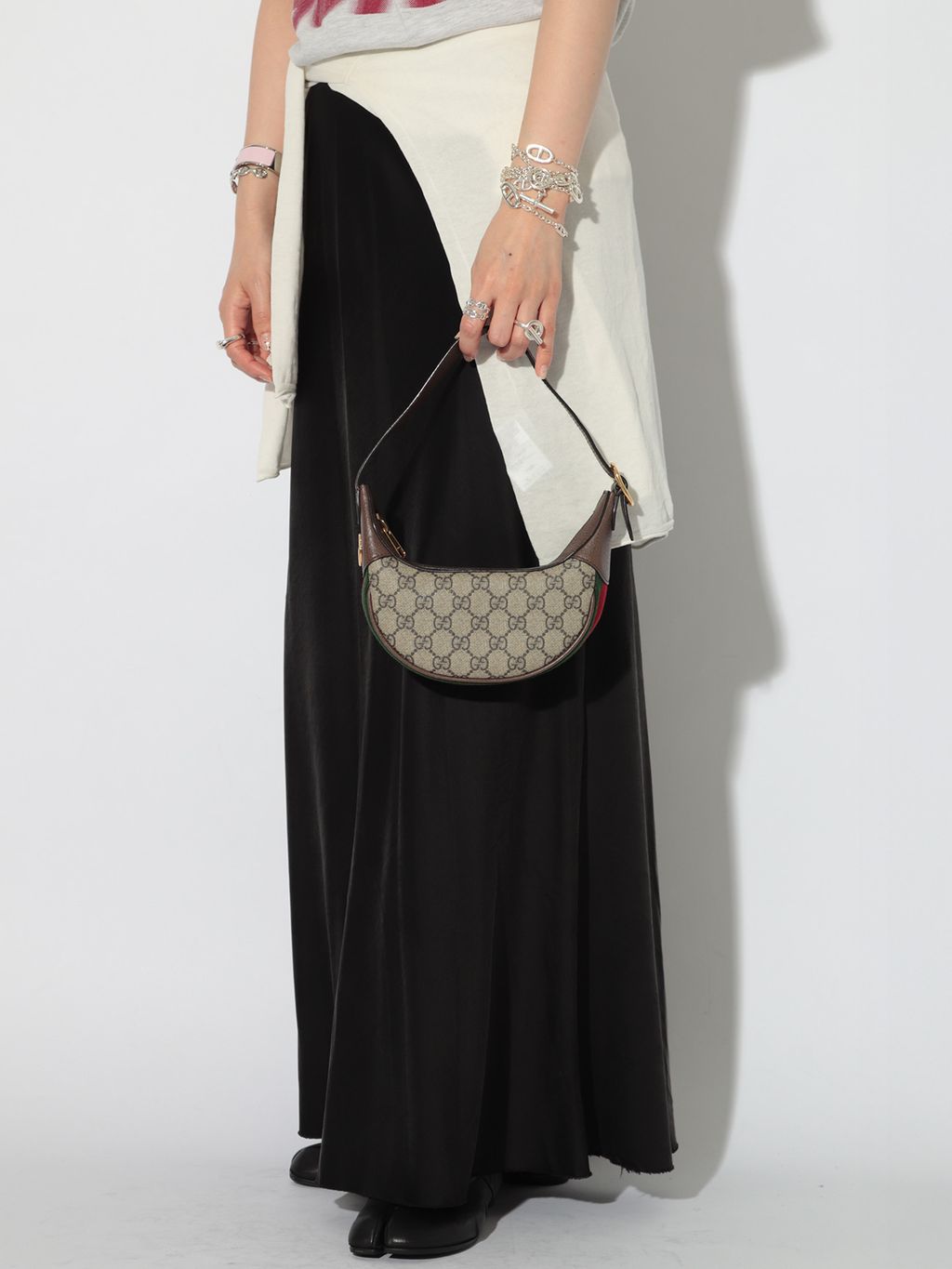 ♪GUCCI グッチ　ノースリーブ　トップスM　ヴィンテージ VINTAGE GUCCI/グッチ】Ophidia mini bag gg supremeのコーディネート