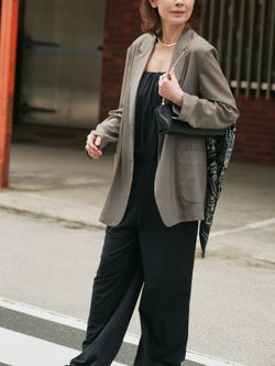 Drape Fit オールインワンのコーディネートスナップ（VERMEIL Online