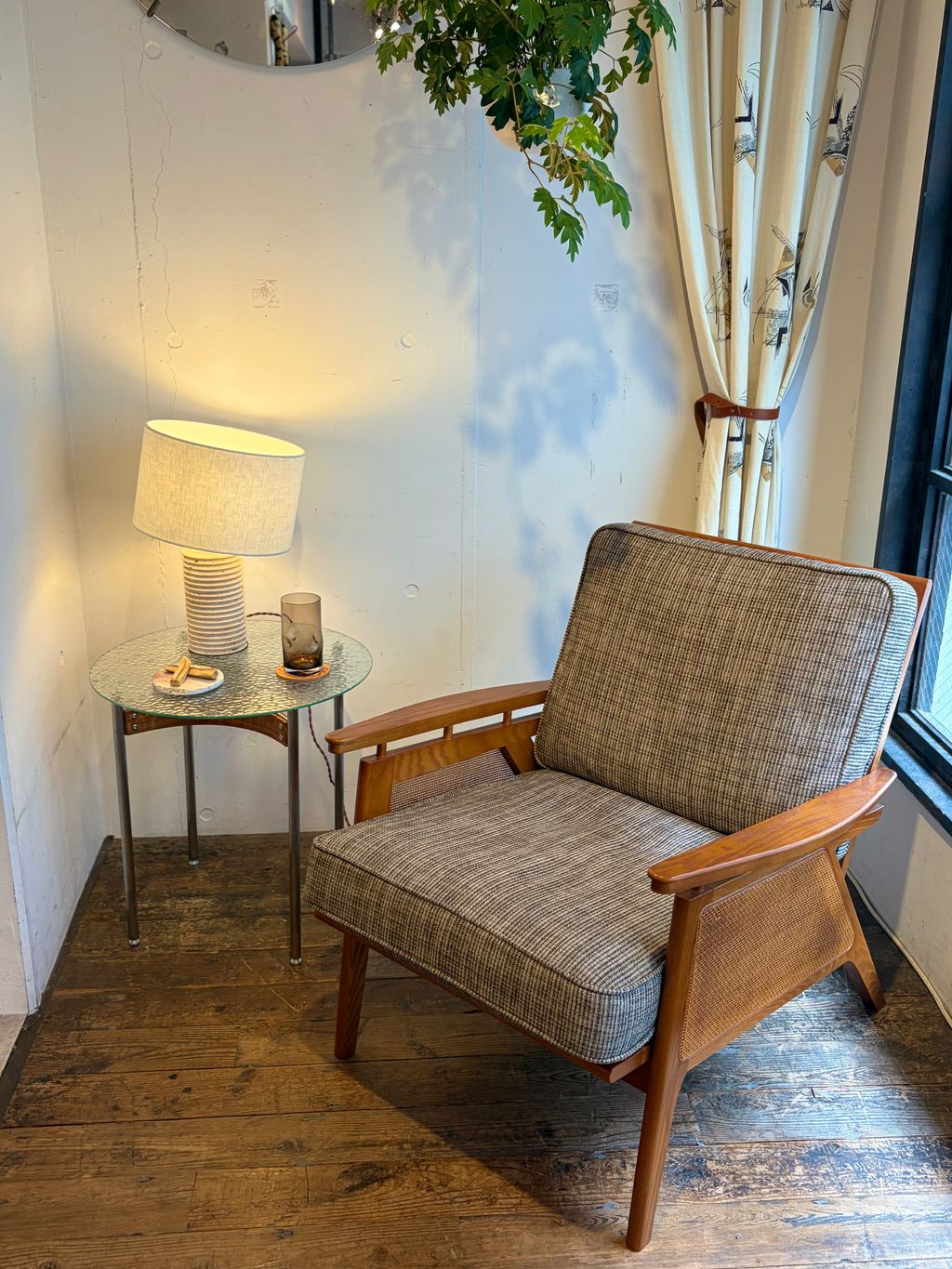 大型商品》WICKER LOUNGE CHAIR ウィッカーラウンジチェアの