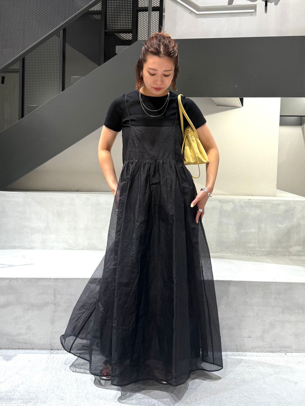 イエナマリリンムーンsheer cotton 2way op MARILYN MOON/マリリンムーン sheer cotton 2way op ワンピース 4263