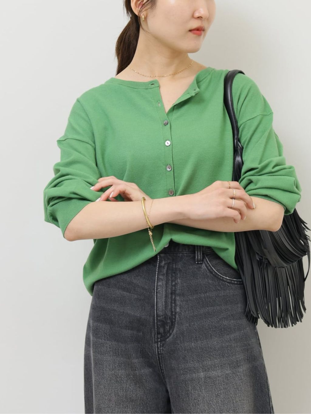 予約》［2枚セット / SS素材］3WAYレイヤードヘンリープルオーバーの