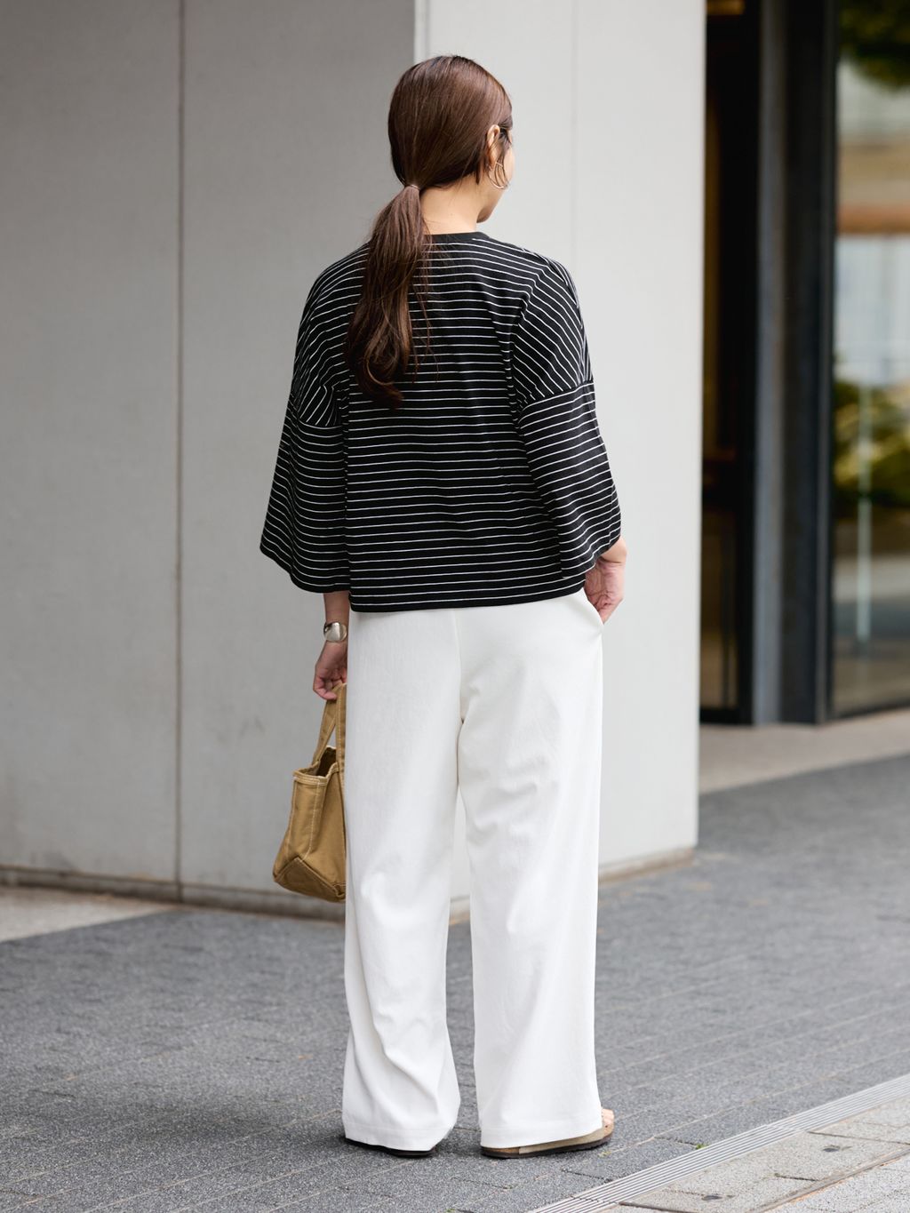 ≪新色 / 追加予約≫ポリエステルツイルリラックスパンツの