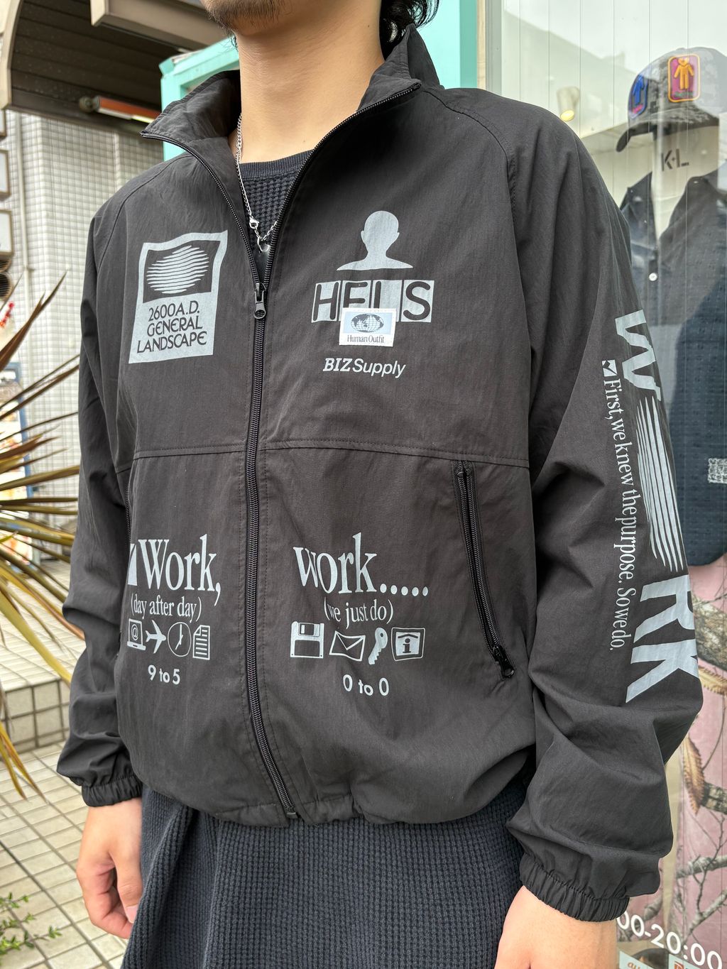 HELS / ヘルス WORK Track Jacketのコーディネートスナップ（ばん