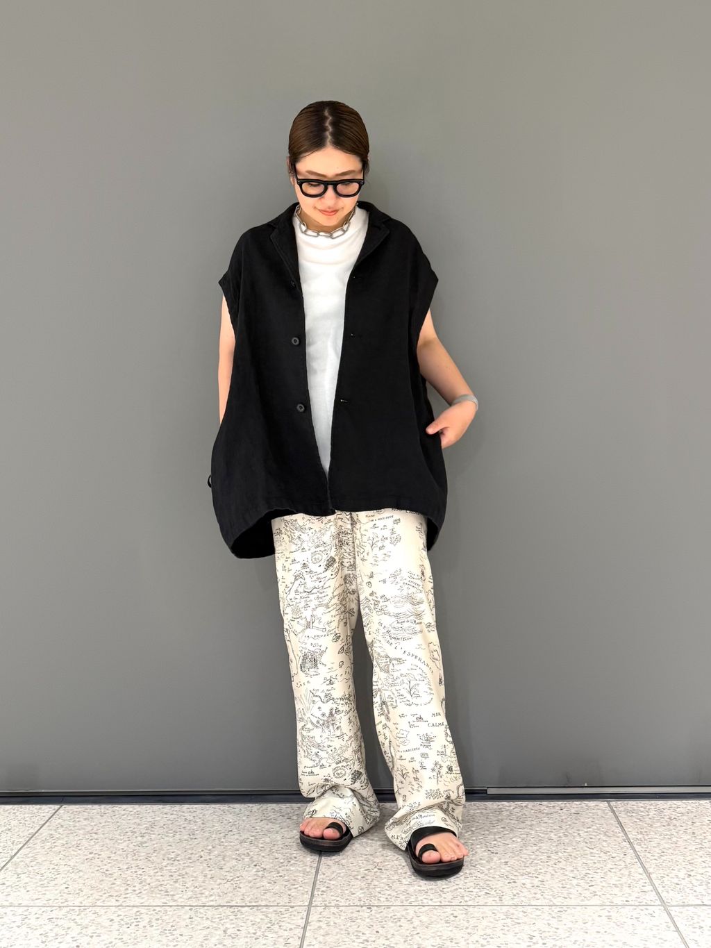 ヘンプキャンバス ベストのコーディネートスナップ（R.Y）｜journal