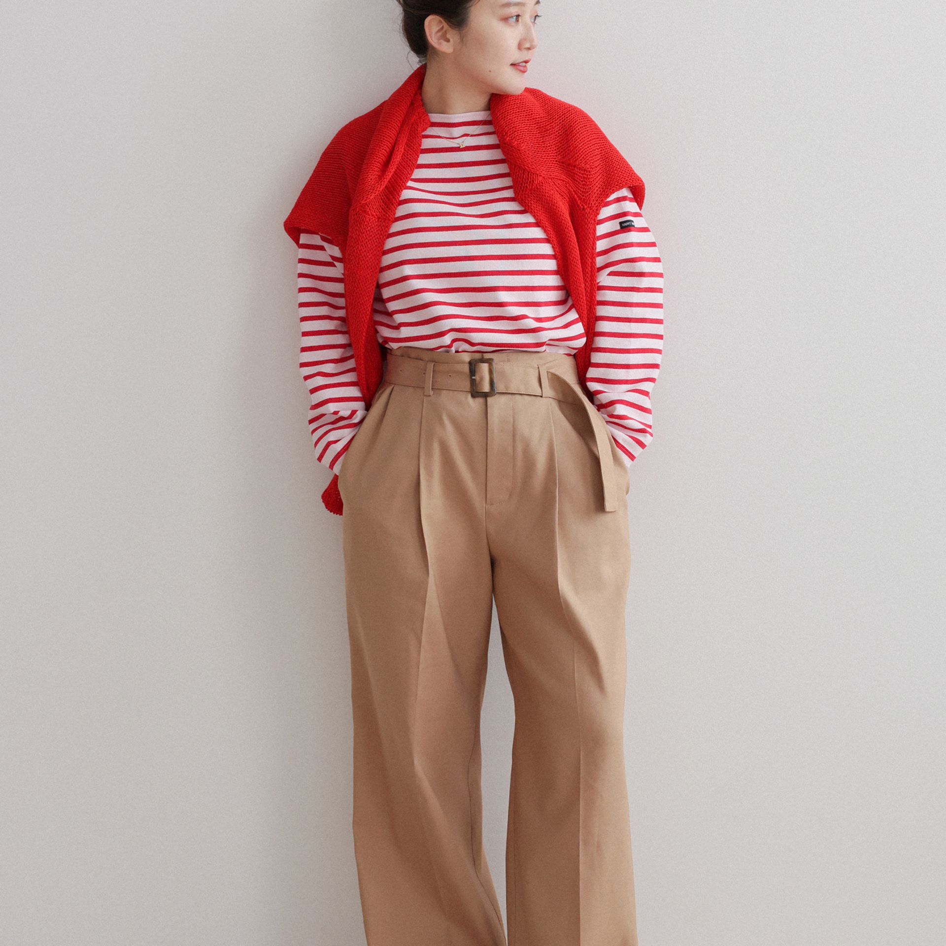 SAINT JAMES】IENA別注カラーで楽しむ、春の6スタイル｜IENA｜ブログ