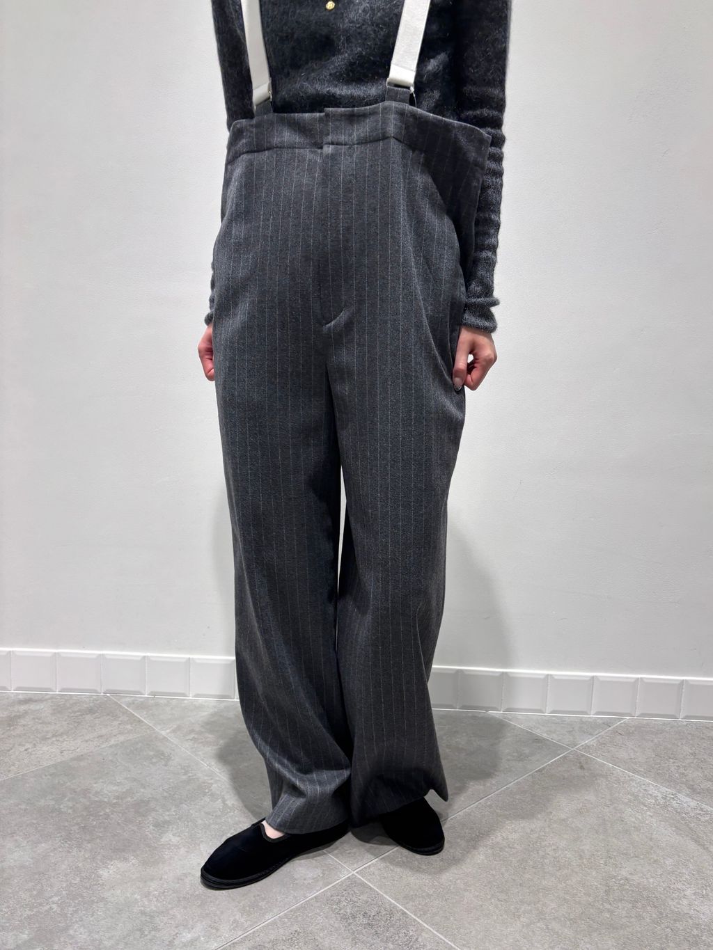 IENA LA BOUCLE ハードメルトンスタンドネックコートのコーディネート