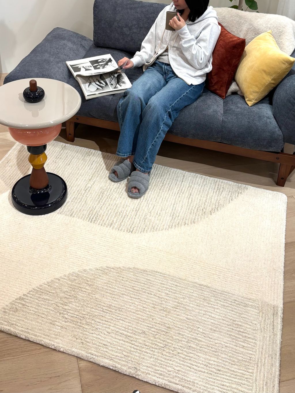 予約》《大型商品》ALVESTA SOFA BLG アルベスタソファ ブルーグレーの