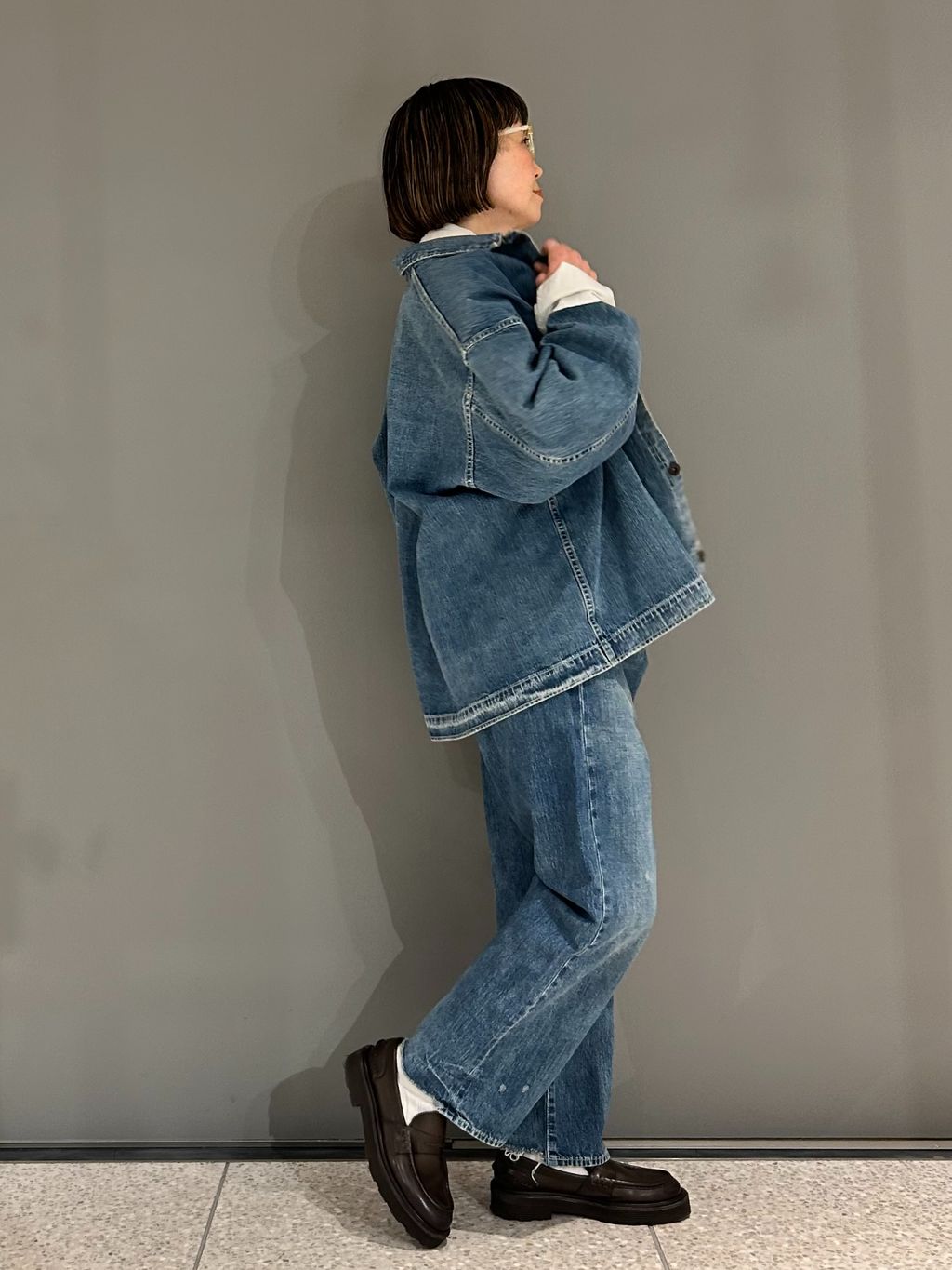 予約》【chimala】for luxe DENIM SHIRT JACKET（045）の