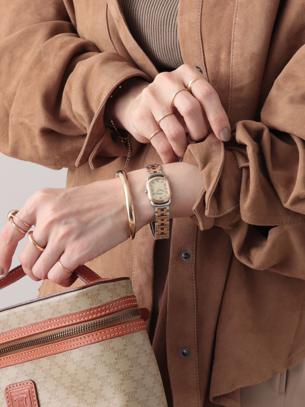 VINTAGE CELINE/セリーヌ】macadam ショルダーバッグのコーディネート