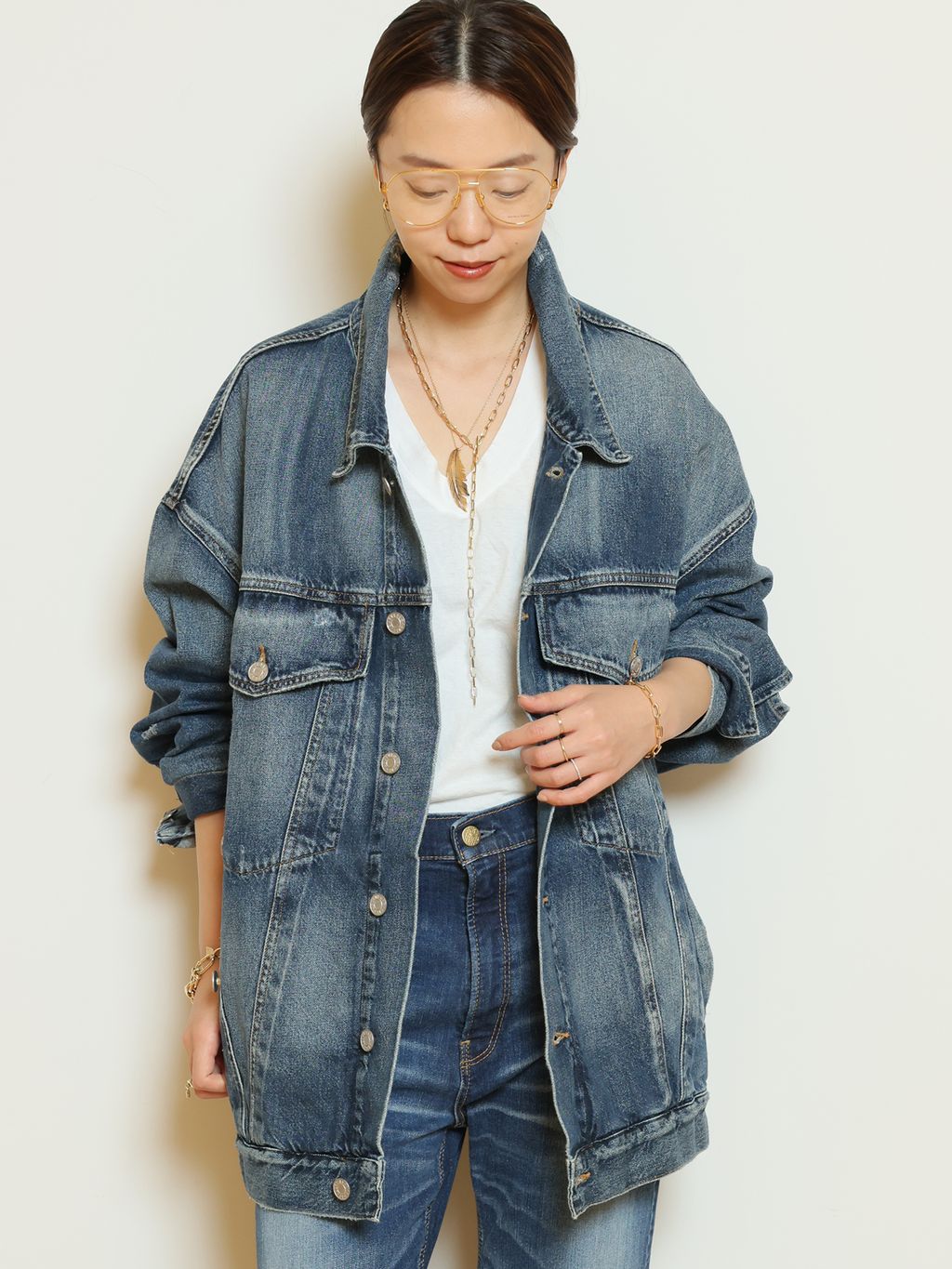 AGOLDE / エー・ゴールド・イー】REWORKED WAYNE ジャケット（DENIM