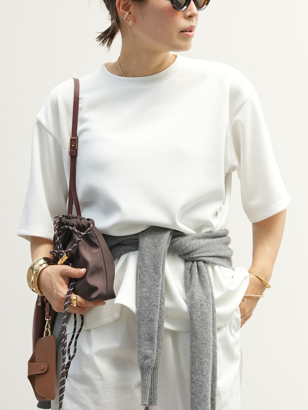 CELERI POCHETTE バッグのコーディネートスナップ（HIRO）｜Deuxieme