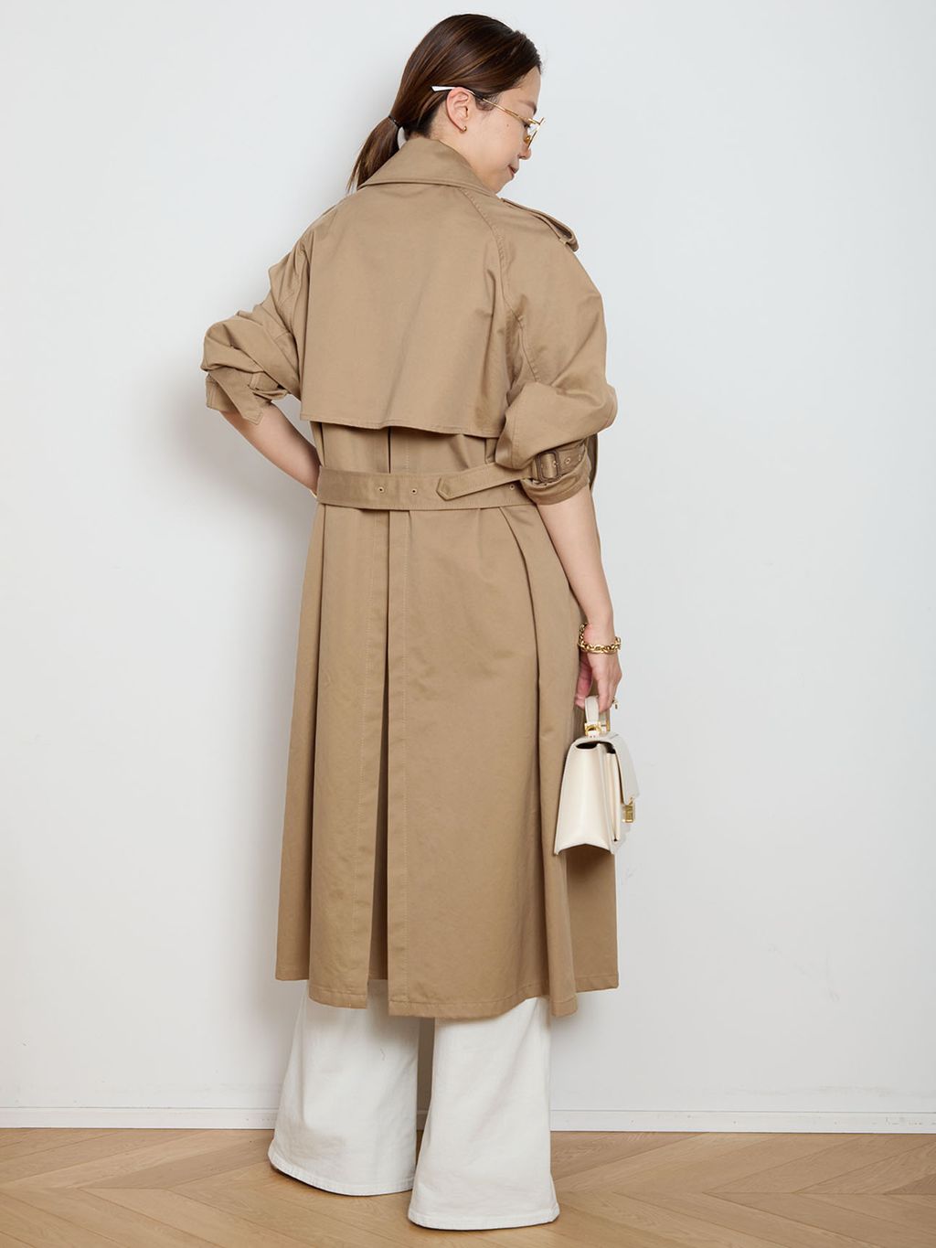 FINXGABA TRENCH コートのコーディネートスナップ（HASE）｜MUSE de