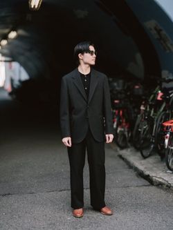 NEAT BLACK / ニート】別注 サイド アジャスター パンツの