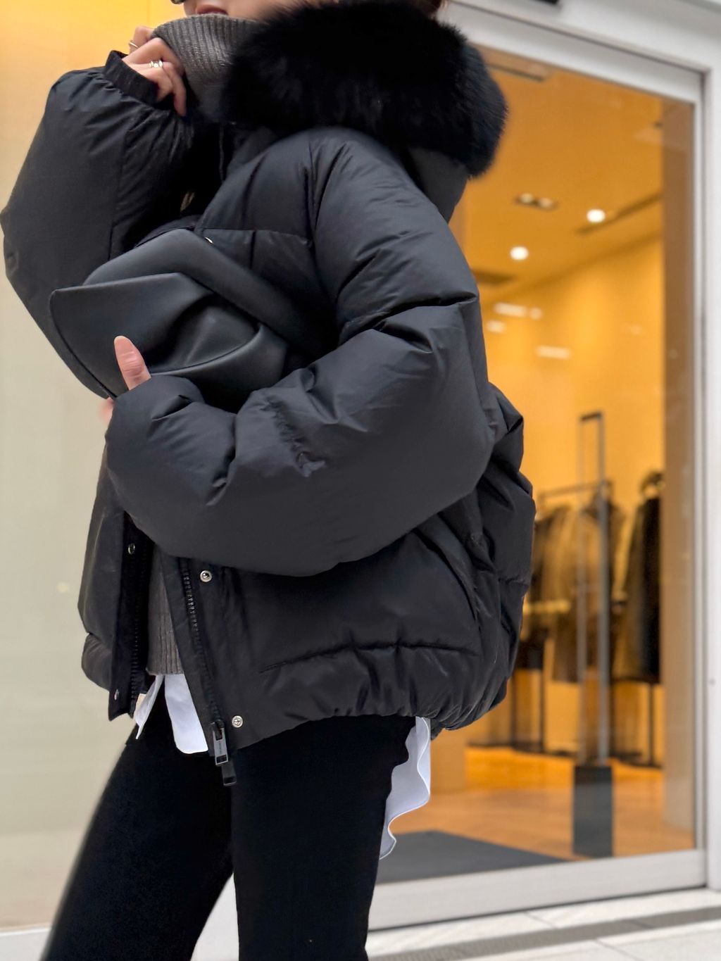 YVES SALOMON/イヴ サロモン】 DOWN WITH FOX FURのコーディネート