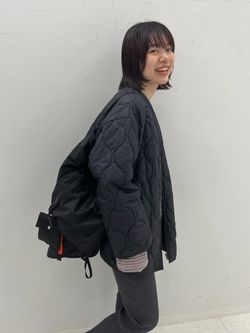 ≪WEB限定 / 追加予約≫2WAYキルティングブルゾンのコーディネート